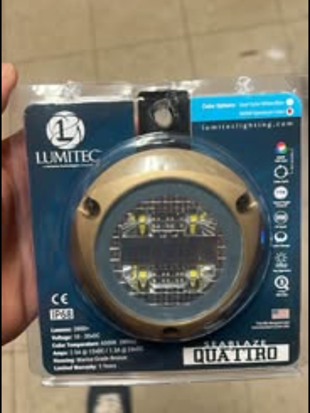 Lumitec seablaze Quatro Bronze LED Dock/Deck Light
